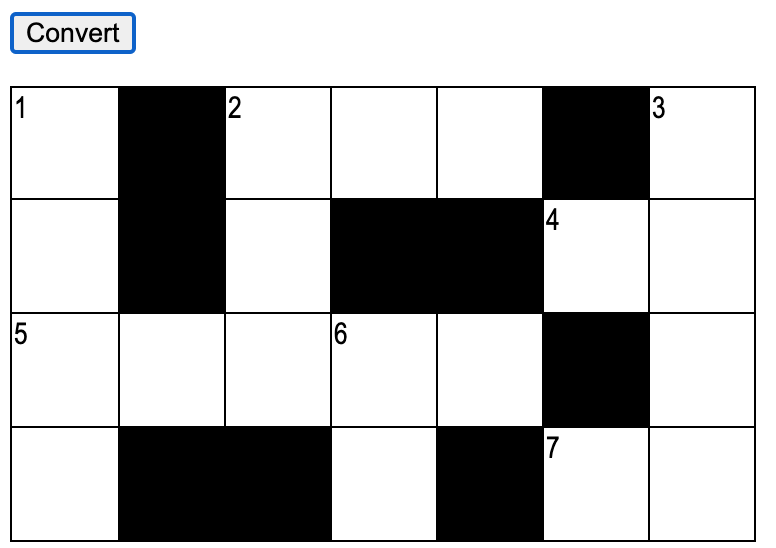 crossword formatter